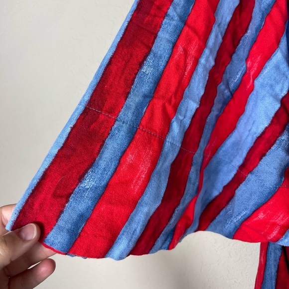 Tuckernuck Pomander Place Painterly Stripe Flutter Sleeve Finley Dress Size 2X - Picture 6 of 8